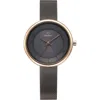 Obaku Lys Quartz Black Dial Ladies Watch V206lrvjmj In Gold