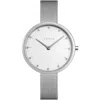 Obaku Women's Notat White Dial Watch In Silver