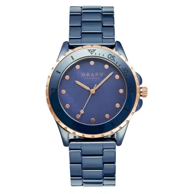 Obaku Women's Urt Lille Blue Dial Watch