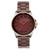 Obaku Women's Urt Lille Rose Gold Dial Watch In Red