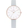 Obaku Women's Viol White Dial Watch In Gold