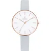Obaku Women's Viol White Dial Watch In Gray