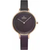 Obaku Walnut Quartz Silver Dial Ladies Watch V228lxvnmn In Gold