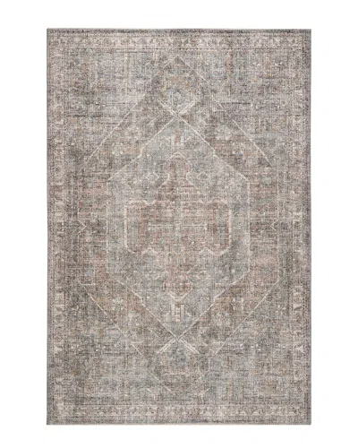 Obeetee Avalon Mosaic Easy Care Polyester Rug In Brown