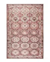 Obeetee Bergen Turkish Tile Easy Care Polyester Rug In Red
