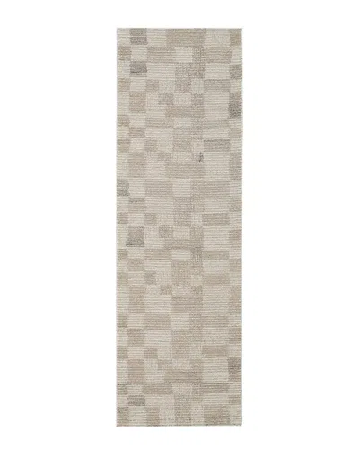 Obeetee Dunes Wool Rug In Brown