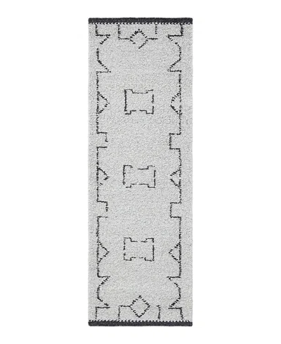 Obeetee Farah Ashlar Farah Ashlar Area Rug, 2'6 X 8' In Gray