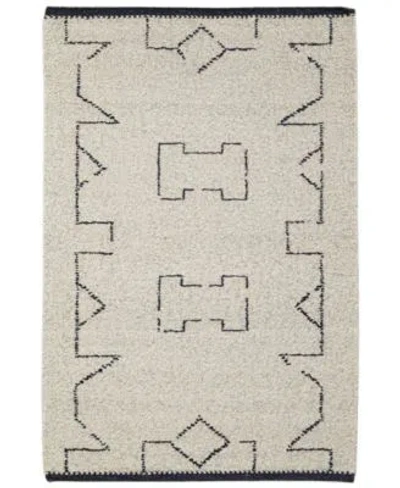 Obeetee Farah Ashlar Rug Collection In White
