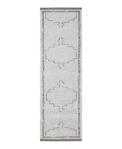 Obeetee Farah Bicone Farah Bicone Area Rug, 2'6 X 8' In Gray