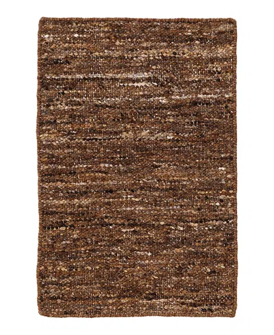 Obeetee Farah Flat Farah Flat Runner Area Rug, 2' X 3' In Brown