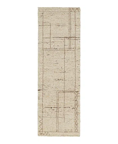 Obeetee Farah Link Farah Link Area Rug, 2'6 X 8' In Brown
