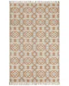 Obeetee Flatweave Aurora Wool Rug In Brown