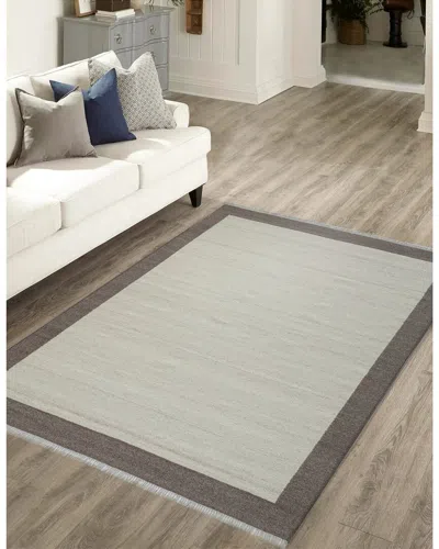 Obeetee Flatweave Nu Maison Wool Rug In Gray