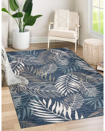 Obeetee Flatweave Plaza Rug In Blue