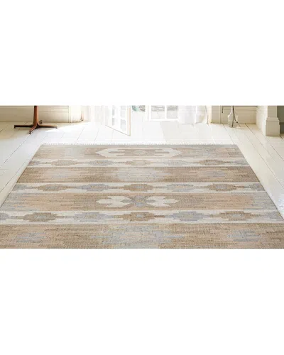 Obeetee Flatweave Sona Jute Rug In Brown