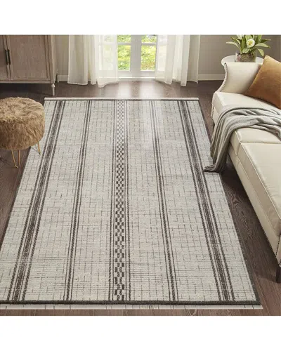 Obeetee Hand Knotted Mesa Wool Rug In Gray