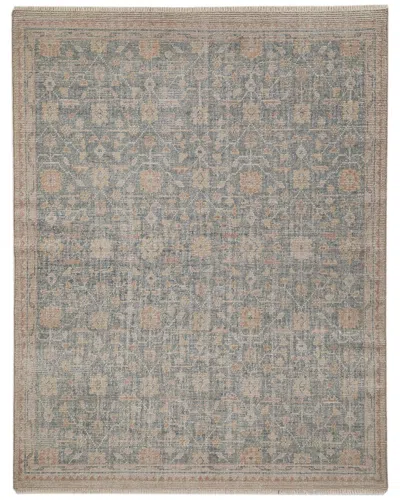 Obeetee Hand Knotted Palace Wool Rug In Gray