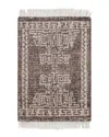 Obeetee Hand Knotted Palace Wool Rug In Brown