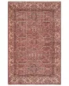Obeetee Hand Knotted Palace Wool Rug In Red