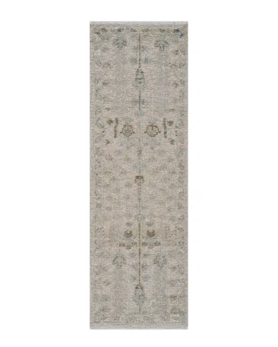 Obeetee Hand Knotted Shirin Wool Rug In Gray