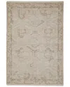 Obeetee Hand Knotted Sienna Wool Rug In Gray