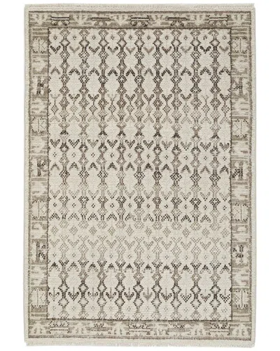 Obeetee Hand Knotted Sienna Wool Rug In Neutral