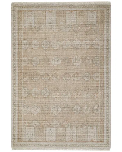 Obeetee Hand Knotted Sienna Wool Rug In Neutral