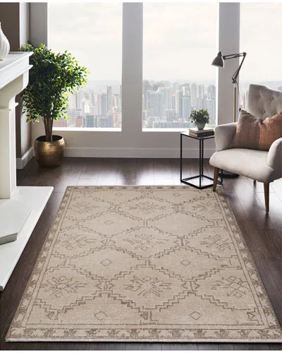 Obeetee Hand Knotted Sienna Wool Rug In Brown