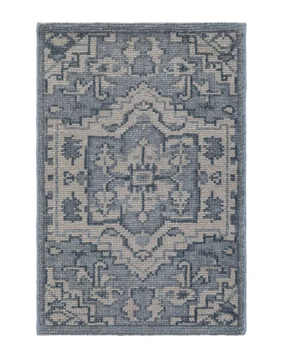 Obeetee Hand Knotted Tuscany Wool Rug In Blue