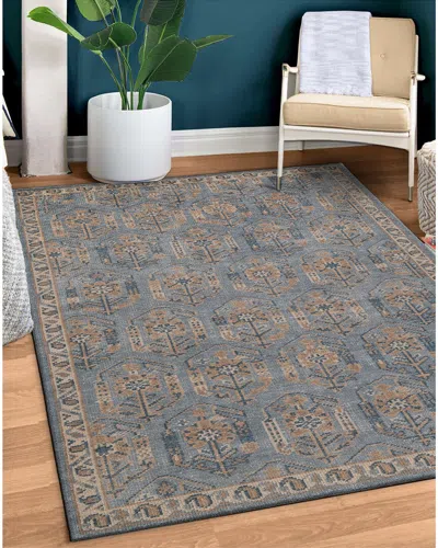 Obeetee Hand Knotted Tuscany Wool Rug In Blue