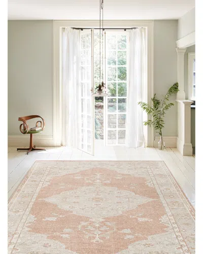 Obeetee Hand Knotted Tuscany Wool Rug In Pink