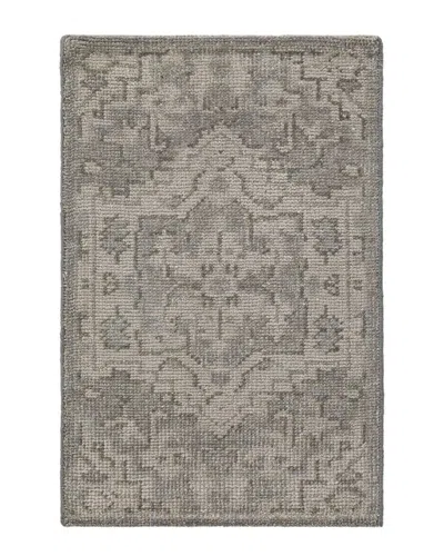 Obeetee Hand Knotted Tuscany Wool Rug In Brown