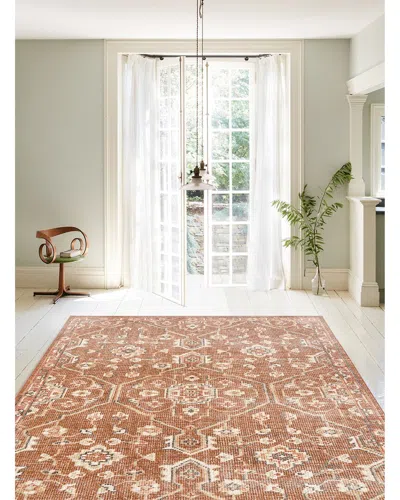 Obeetee Hand Knotted Tuscany Wool Rug In Orange