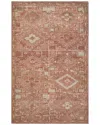Obeetee Hand Knotted Tuscany Wool Rug In Red