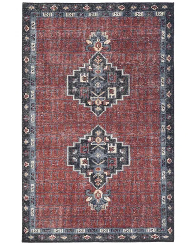 Obeetee Hand Knotted Tuscany Wool Rug In Red