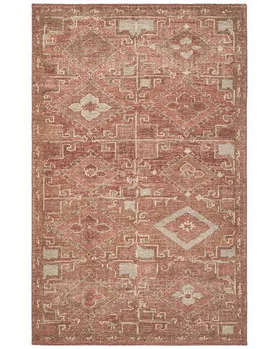 Obeetee Hand Knotted Tuscany Wool Rug In Red