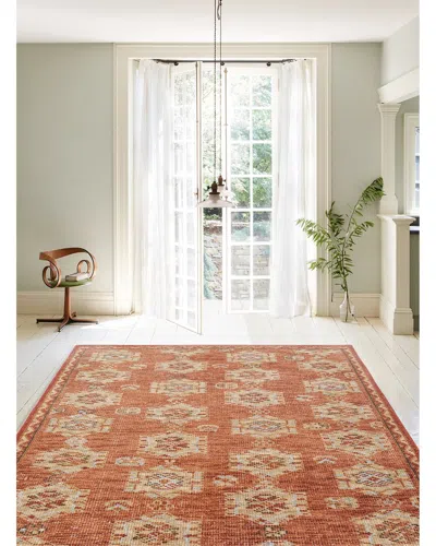 Obeetee Hand Knotted Tuscany Wool Rug In Brown