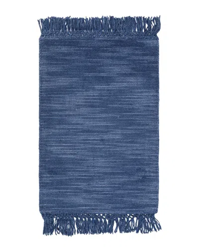 Obeetee Hand Loomed Eva Wool Rug In Blue