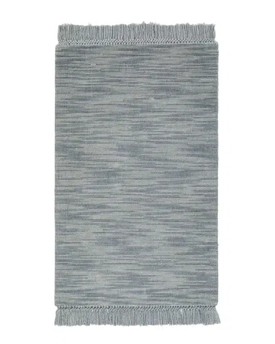 Obeetee Hand Loomed Eva Wool Rug In Blue