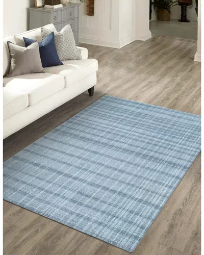 Obeetee Hand Loomed Jaipur Wool/some Rug In Blue
