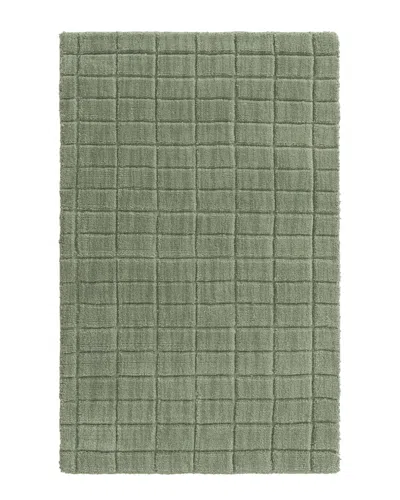 Obeetee Hand Loomed Luna Wool Rug In Green