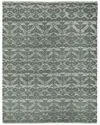 Obeetee Hand Loomed Savanna Wool Rug In Green