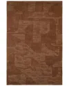 Obeetee Hand Loomed Savanna Wool Rug In Brown