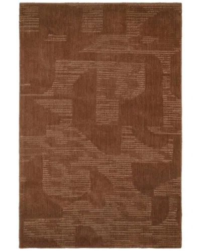 Obeetee Hand Loomed Savanna Wool Rug In Red