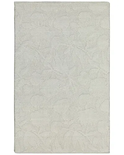 Obeetee Hand Loomed Savanna Wool Rug In White