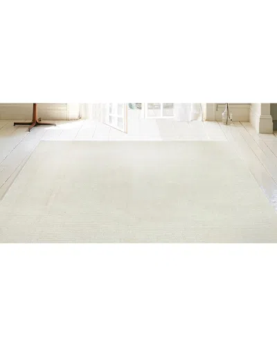 Obeetee Hand Loomed Savanna Wool Rug In White