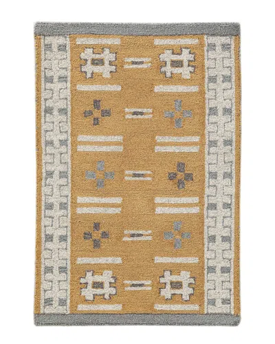 Obeetee Hand Tufted Freya Wool Rug In Brown