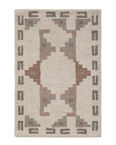 Obeetee Hand Tufted Freya Wool Rug In Brown