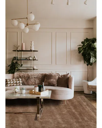 Obeetee Hand Tufted Hue Jute Rug In Brown