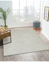 Obeetee Hand Tufted Meher Wool Rug In Gray